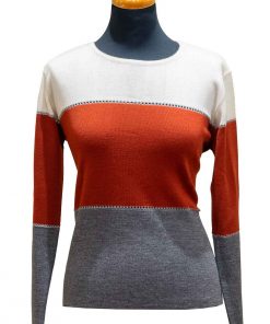 Μπλούζα πλεκτή κεραμιδί