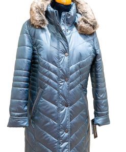 Μπουφάν microcoat σιέλ